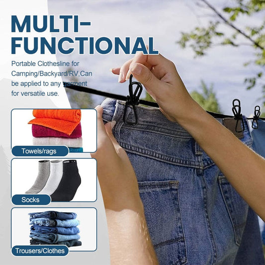 Portable Clothesline Clip and Hang Smart & Elegant Solution