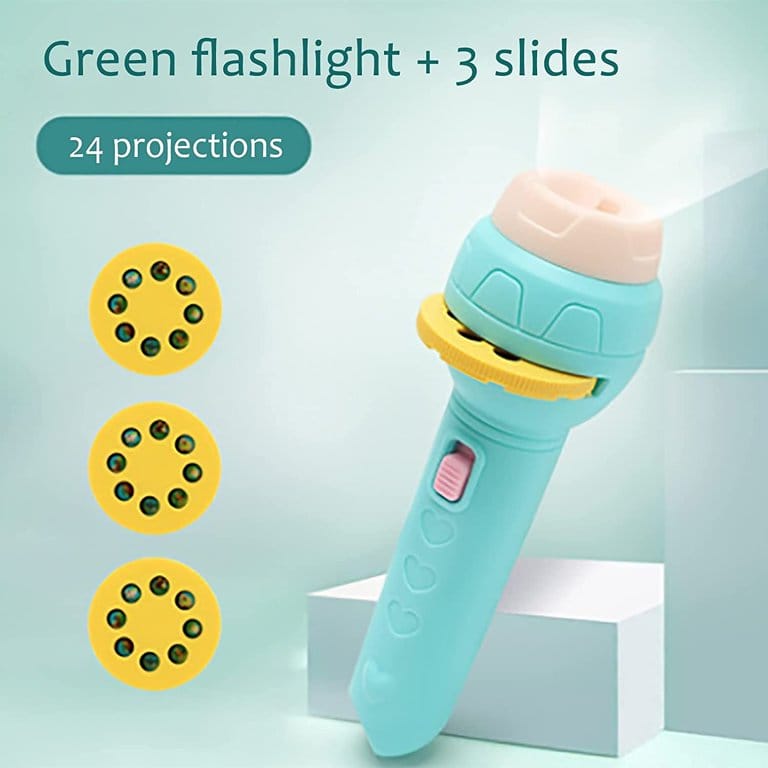 Baby Projector Torch Flashlight Children Early Education Toy (3 Cards)