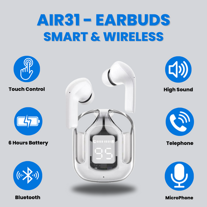 Air 31 TWS Earbuds Wireless with Mic Sport Gaming