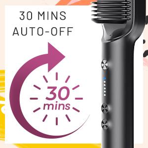 2 in 1 Hair Straightener Comb & Curler Electric Heated Hair Styler Tool